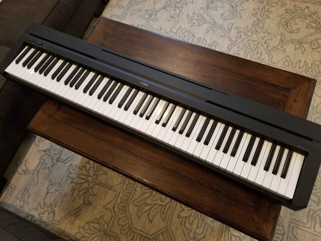 The Yamaha P71 is the more portable piano