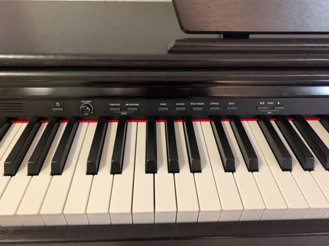 Both pianos feature the same key texture