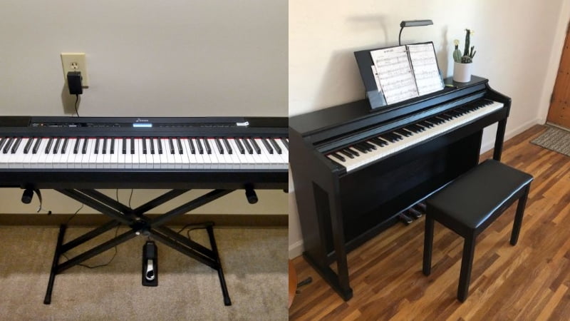 Donner DDP-100 vs DEP-20 Comparison: Can the DEP-20 Beat Out the Donner Console Piano?