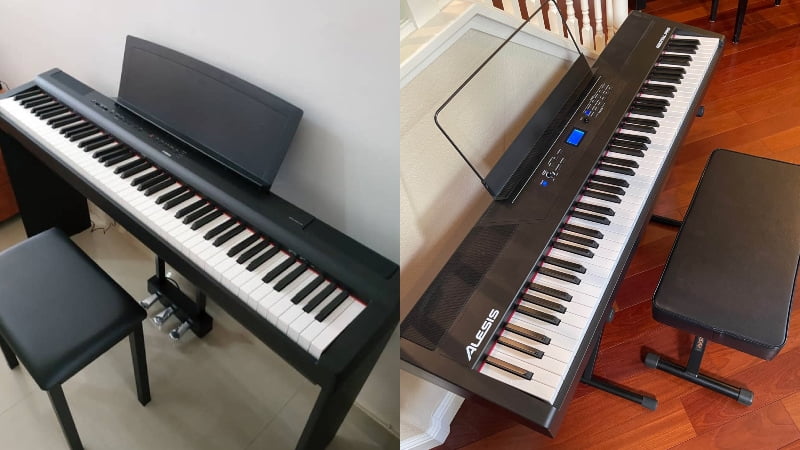 Alesis Recital Pro vs Yamaha P125 Comparison: Which Is The Best Portable Digital Piano?