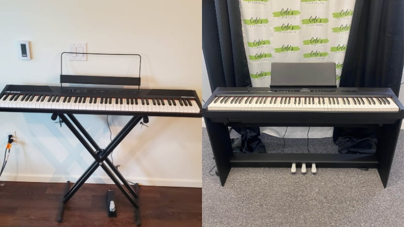 Donner DEP-10 Vs Alesis Recital: Which Is The Best Semi-Weighted Digital Piano?