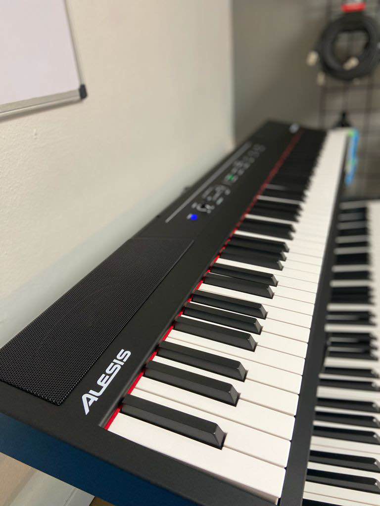 The Alesis Concert features semi-weighted keys