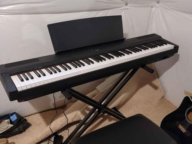 The Yamaha P125 is a compact, 88-key weighted digital piano