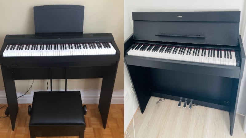 Yamaha P125 vs YDP S34 Comparison: Does the Portable P125 Hold Up Against a Console Digital Piano?