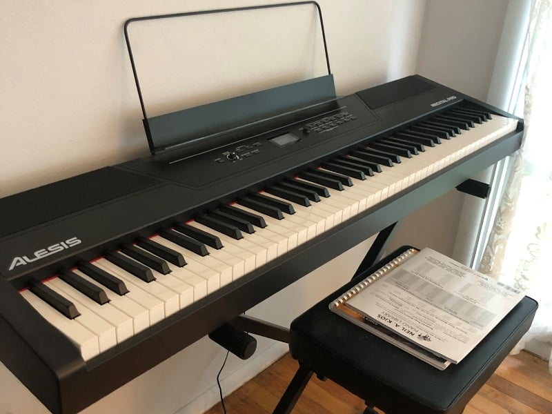 Alesis Recital Pro comes with fully-weighted keys