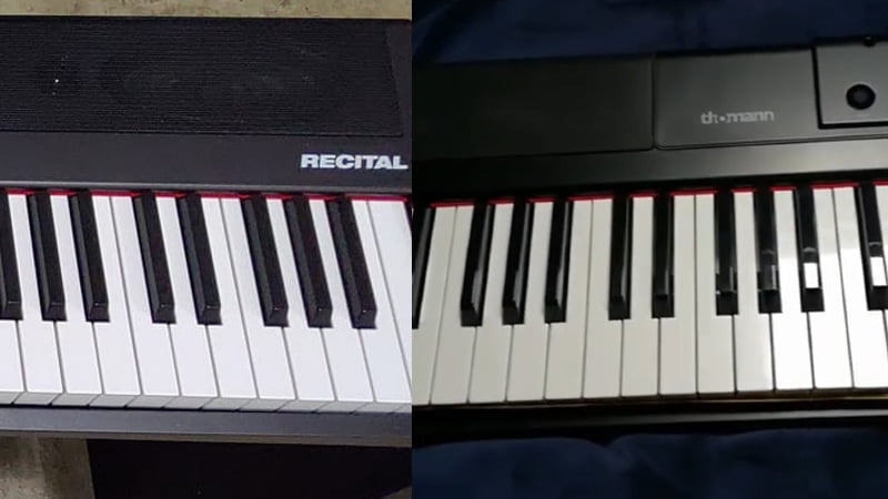 Alesis Recital 88 Key Beginner Digital Piano Review Demo Semi Weighted Keys Lesson Mode