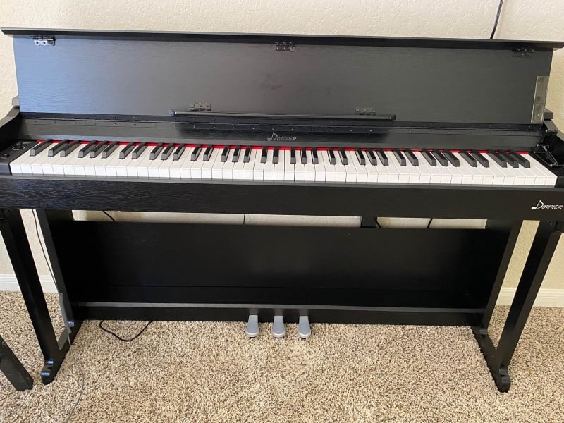  Donner DDP-100 Digital Piano + Donner Duet Piano Bench