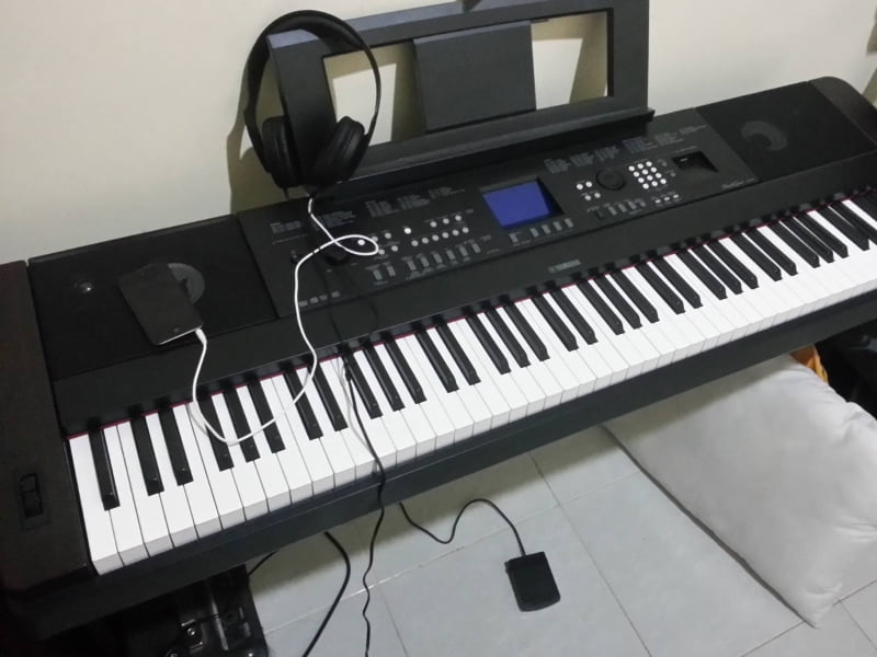 Yamaha DGX-650 uses the Pure CF for its piano tones