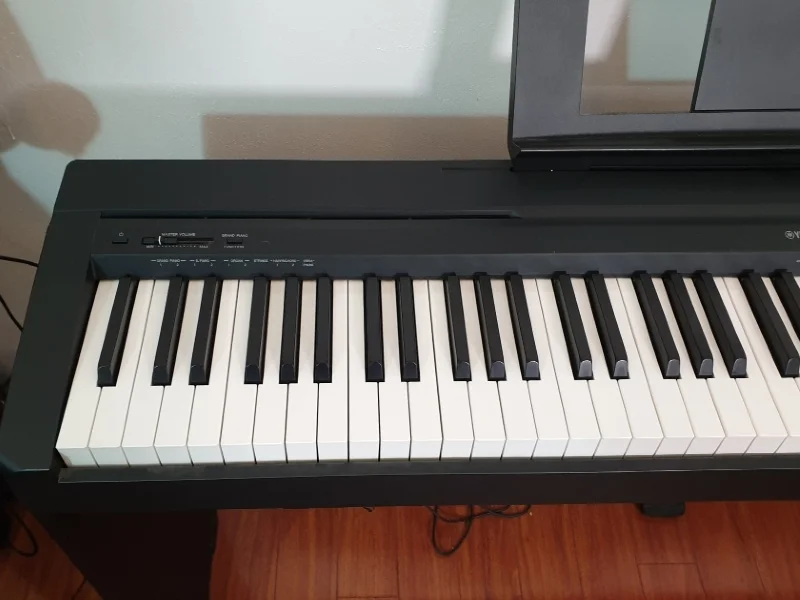 Yamaha P45: Key Texture