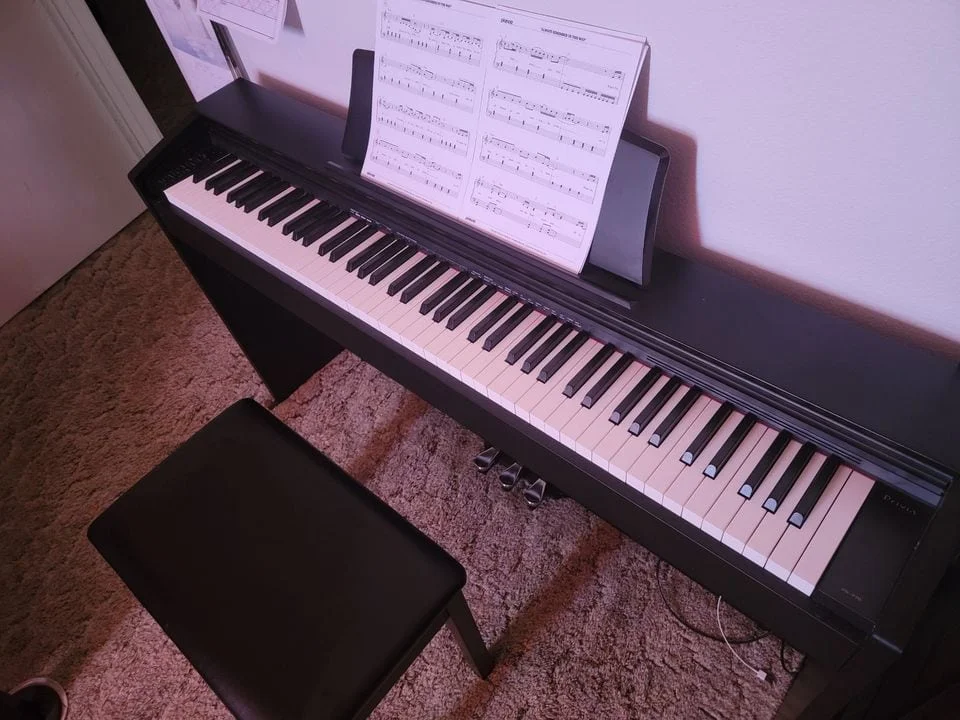 Casio PX-770 has better-textured keys