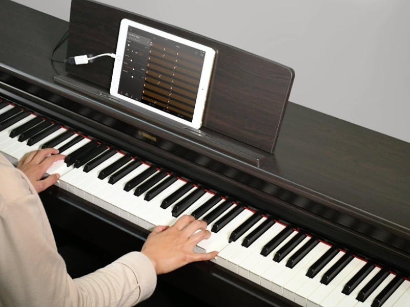 Yamaha YDP-144 can connect with your smart devices